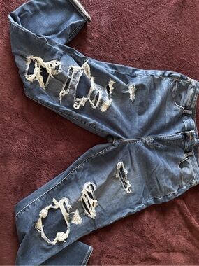 American Eagle Dark Blue Curvy Highest Rise Jegging